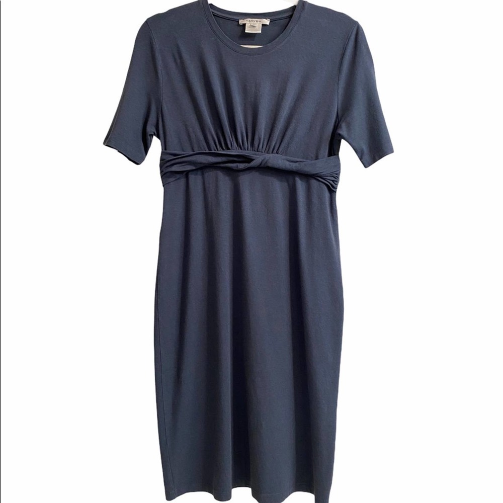 $489 Carven Dress Jersey Wrap Waist Size Large - Picture 15 of 15